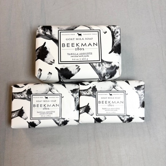 Beekman 1802 Other - Beekman 1802 Vanilla Absolute Goat Milk Soap Set 3 Bars
